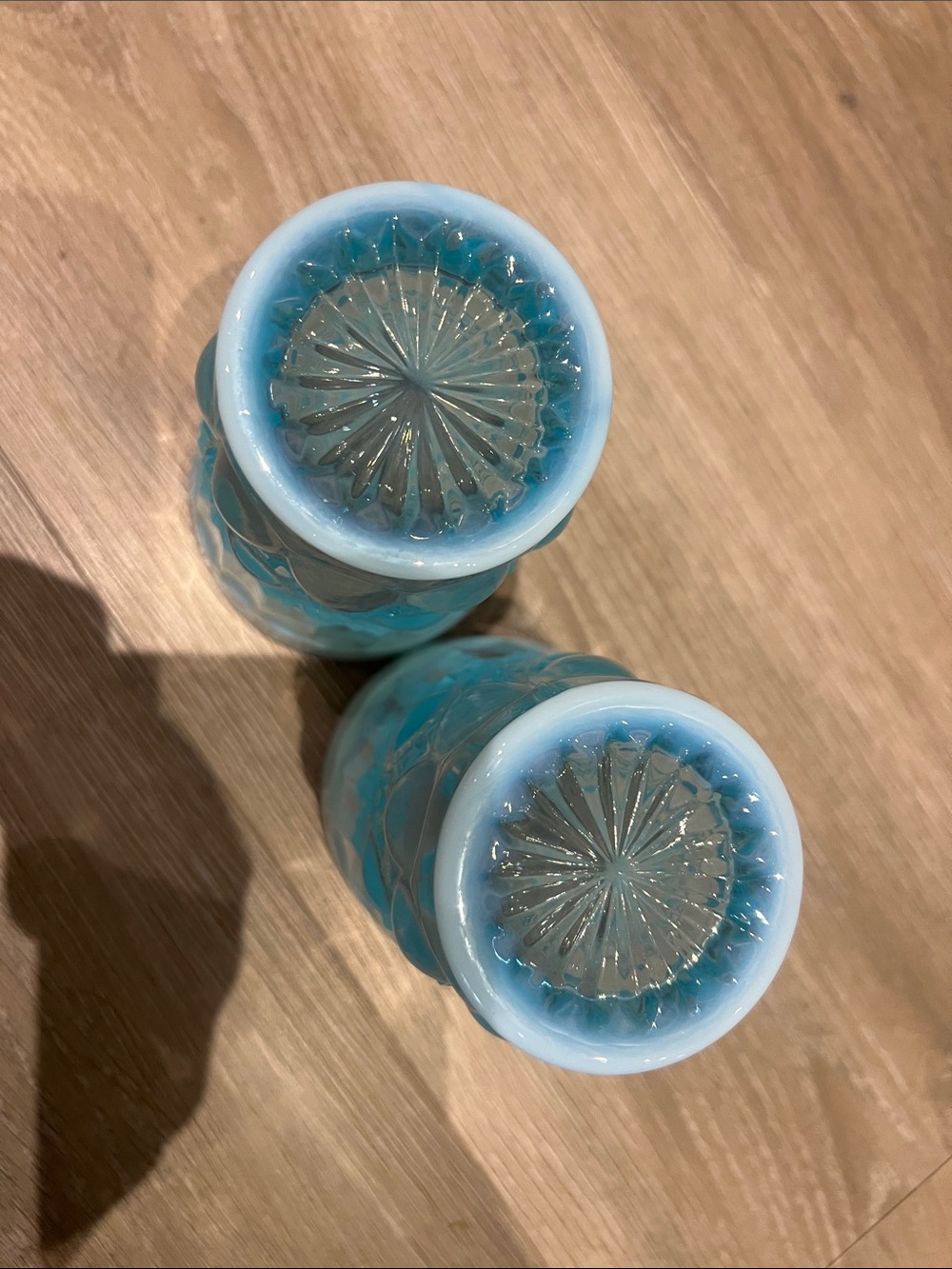 Mosser Eye Winker Aqua Opal Flat Tumblers - Picture 7 of 8